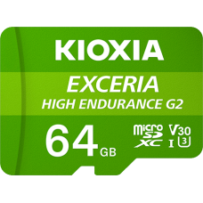KIOXIA EXCERIA HIGH ENDURANCE G2 UHS-I MicroSDXC 64GB 記憶卡 (U3 V30 A1) R: 100MB/s W: 50MB/s KIOXIA EXCERIA HIGH ENDURANCE G2 UHS-I MicroSDXC 64GB 記憶卡 (U3 V30 A1) R: 100MB/s W: 50MB/s
